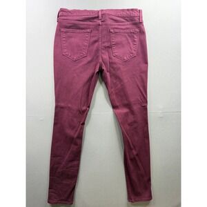 KanCan Skinny Jeans Womens Burgundy Wine Stretch‎ Denim 30x30